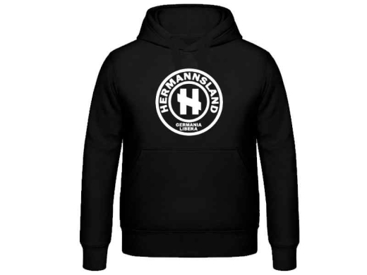 Kapuzenpullover Hermannsland Logo Gro