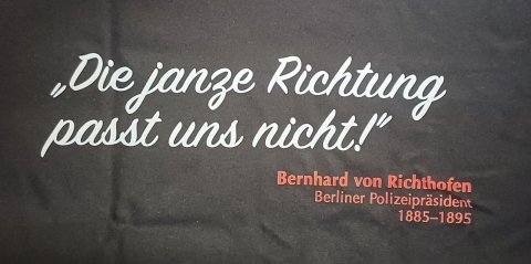 Hermannsland T-Shirt - Die janze Richtung... Schwarz